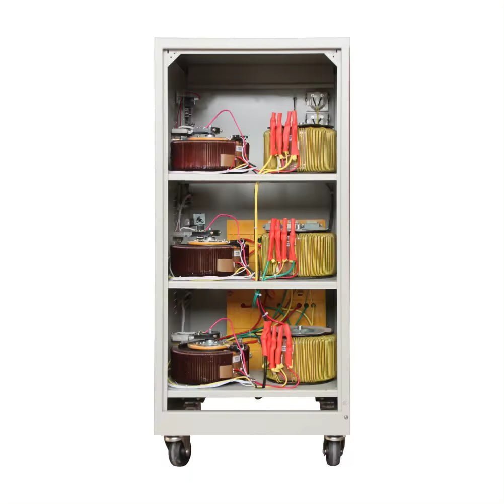 Three Phase Automatic Power Voltage Regulator Stabilizer For Factory Use 10KVA 15KVA 20KVA 30KVA 50KVA 60KVA 80KVA 100KVA 4