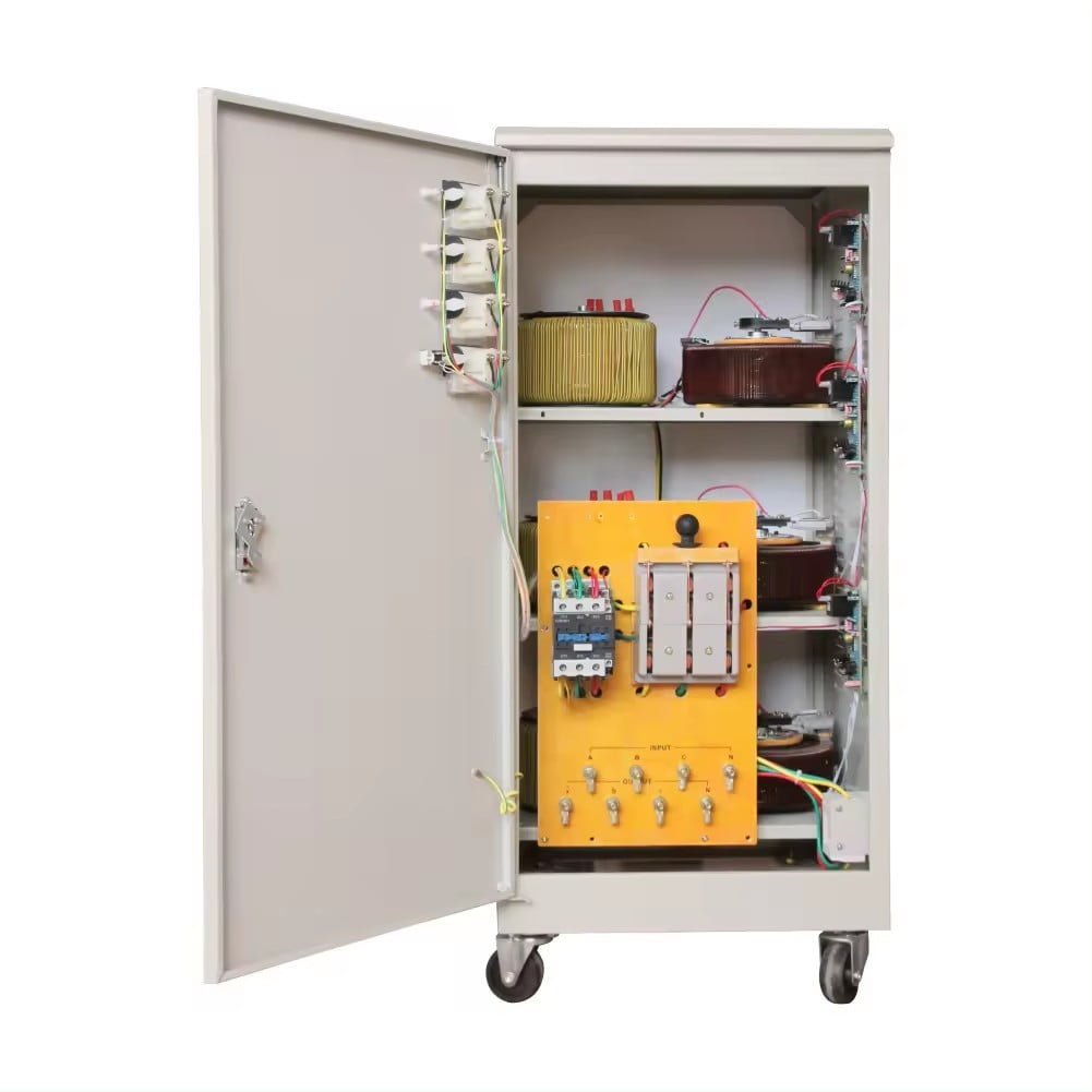 Three Phase Automatic Power Voltage Regulator Stabilizer For Factory Use 10KVA 15KVA 20KVA 30KVA 50KVA 60KVA 80KVA 100KVA 5